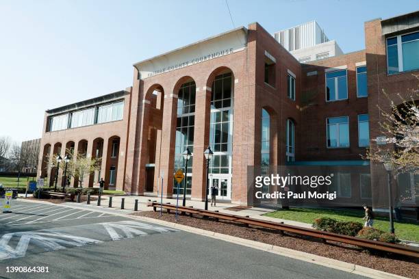 Atmosphere during the Johnny Depp And Amber Heard Civil Trial at Fairfax County Circuit Court on April 11, 2022 in Fairfax, Virginia. Depp is seeking...
