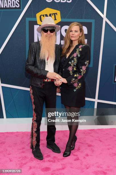 Billy Gibbons of ZZ Top and Gilligan Stillwater attend the 2022 CMT Music Awards at Nashville Municipal Auditorium on April 11, 2022 in Nashville,...