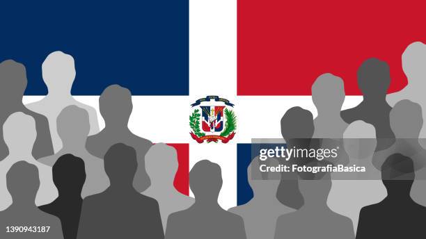 dominican men - dominican republic flag 幅插畫檔、美工圖案、卡通及圖標