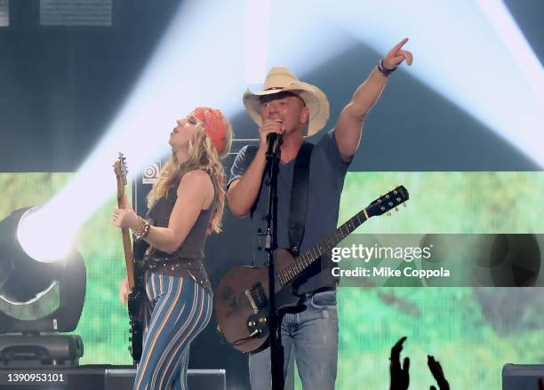 Kenny Chesney performs at the 2022 CMT Music Awards at Nashville Municipal Auditorium on April 11, 2022 in Nashville, Tennessee.