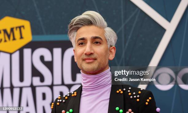 Tan France attends the 2022 CMT Music Awards at Nashville Municipal Auditorium on April 11, 2022 in Nashville, Tennessee.