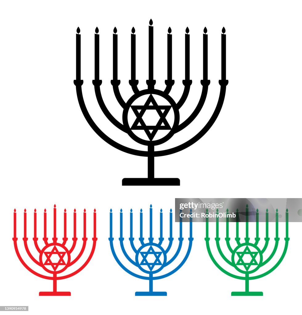 Menorah-Symbol-Set