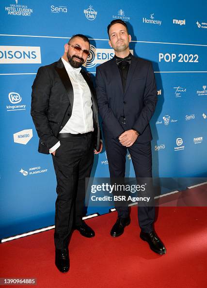 Sjaak Rapper Dutch rapper Sjaak and guest are seen attending the 2022 Edison Pop ...