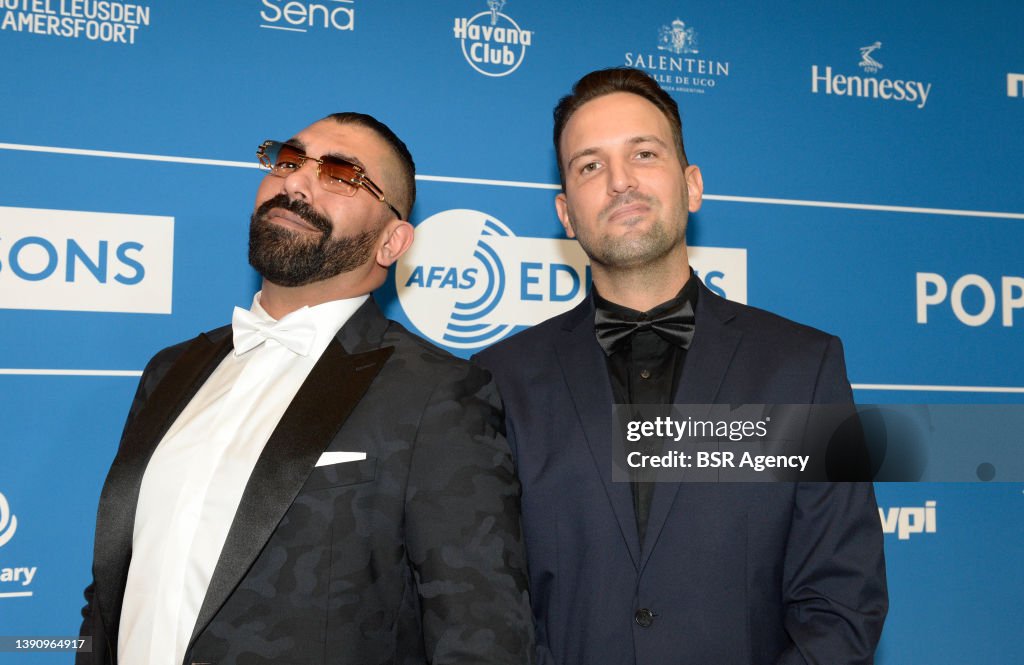 Sjaak Rapper Dutch rapper Sjaak and guest are seen attending the 2022 Edison Pop ...