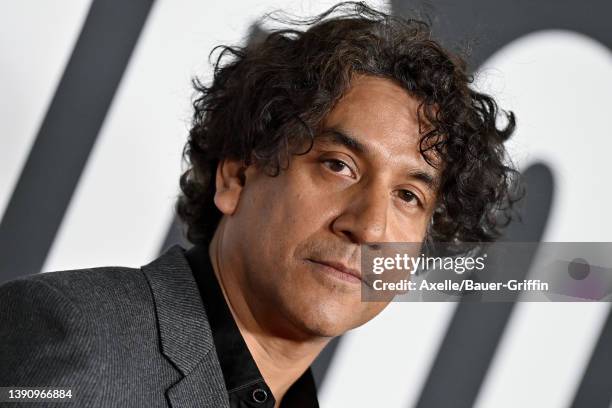 Naveen Andrews attends the Los Angeles Finale Event for Hulu's "The Dropout" at Paramount Theatre on April 11, 2022 in Los Angeles, California.