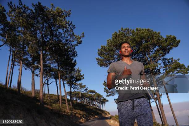 A Young man going for a hike on Signal Hill in Cape Town, South Africa.