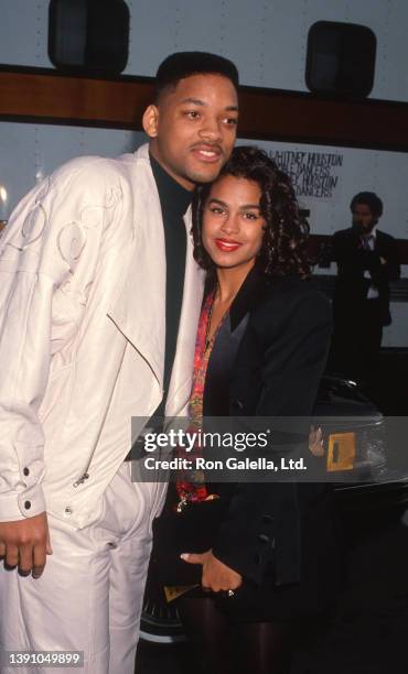Married American actors Will Smith and Sheree Zampino attend the 19th annual American Music Awards at the Shrine Auditorium, Los Angeles, California,...