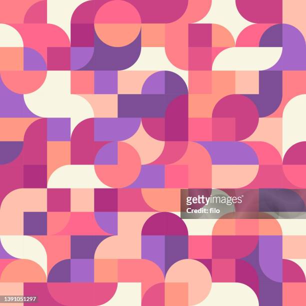 abstract bauhaus modern pattern background - page divider stock illustrations