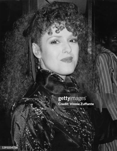 American actress and singer Bernadette Peters attends the New York premiere of 'Annie,' held at Radio City Music Hall in New York City, New York,...