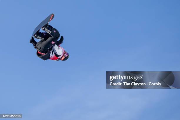 February 11: Taylor Gold of the United States in action in the Men's Snowboard Halfpipe Final at Genting Snow Park during the Winter Olympic Games on...