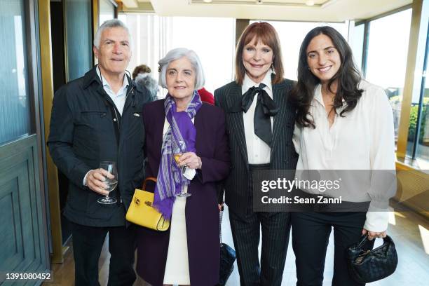 Joseph Kahan, Claudia Davidoff, Jill Bernstein and Jamie Horowitz attend the AFIM Spring Luncheon at the Rainbow Room on April 12, 2022 in New York...