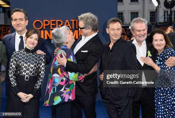 Matthew Macfadyen, Kelly Macdonald, Penelope Wilton, Colin Firth, Jason Isaacs, John Madden and Michelle Ashford attend the "Operation Mincemeat" UK...