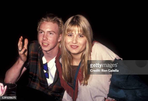 Elijah Blue Allman and Chastity Bono attend Richie Sambora's "Stranger in This Town" Album Release Party on September 4, 1991 at Griffith Park in Los...