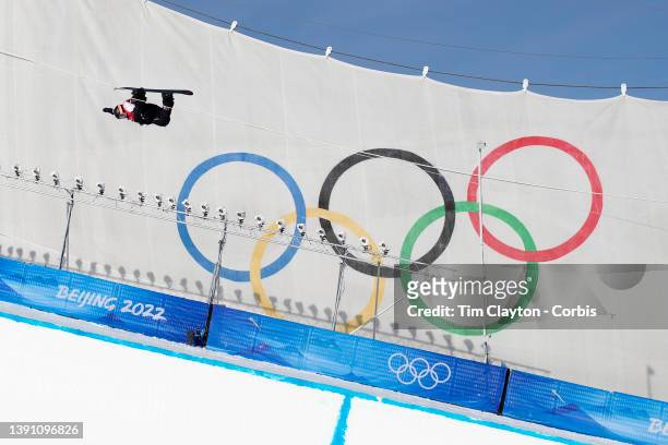 February 11: Taylor Gold of the United States in action in the Men's Snowboard Halfpipe Final at Genting Snow Park during the Winter Olympic Games on...