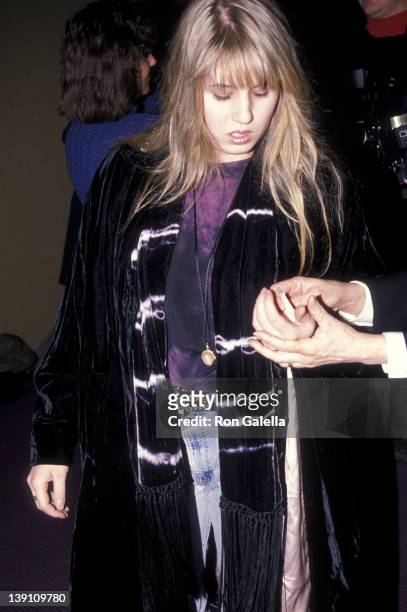 Chastity Bono attends the "Cinema Paradiso" New York City Premiere on January 31, 1990 at Alice Tully Hall, Lincoln Center in New York City.