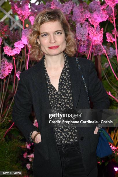 Sarah Biasini attends "La Closerie Des Lilas" Literary Awards 2022 At La Closerie Des Lilas on April 12, 2022 in Paris, France.