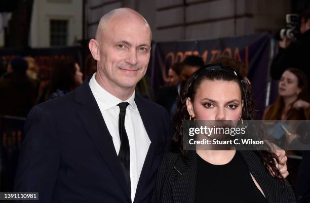 Will Keen and Dafne Keen attend the "Operation Mincemeat" UK Premiere at The Curzon Mayfair on April 12, 2022 in London, England.