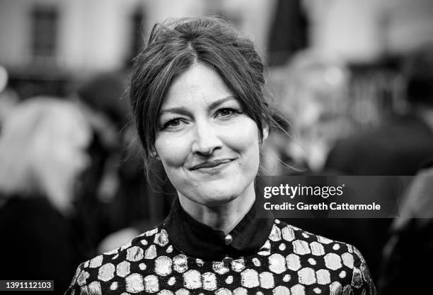 Kelly Macdonald attends the "Operation Mincemeat" UK premiere at The Curzon Mayfair on April 12, 2022 in London, England.