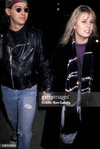 Chastity Bono and date Mitch Shiro attend the "Cinema Paradiso" New York City Premiere on January 31, 1990 at Alice Tully Hall, Lincoln Center in New...