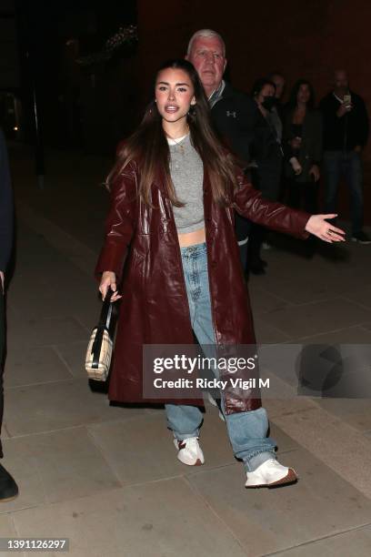 Madison Beer seen leaving the O2 Shepherds Bush Empire on April 12, 2022 in London, England.