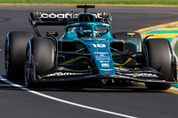F1 Grand Prix of AustraliaMELBOURNE, AUSTRALIA - APRIL 10: Lancer Stroll of Canada on track in his Aston Martin during the F1 Grand Prix of Australia at Melbourne Grand Prix Circuit on April 10, 2022 in Melbourne, Australia.