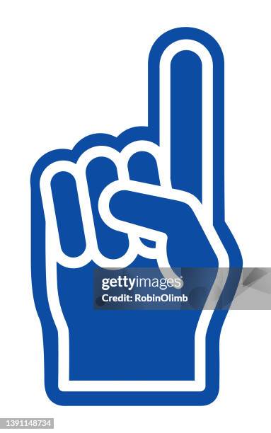 stockillustraties, clipart, cartoons en iconen met number 1 hands - nummer één met vinger