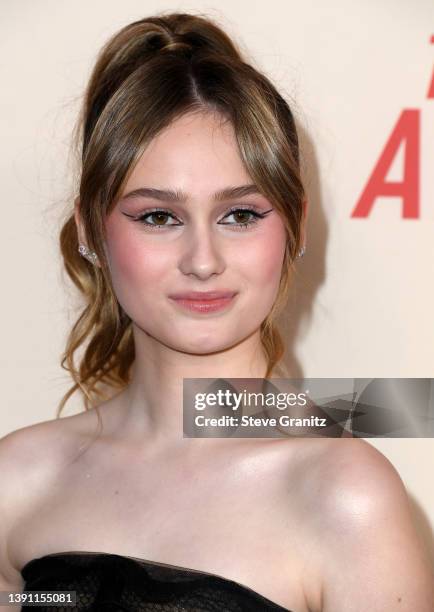 Audrey Grace Marshall arrives at the Los Angeles Season 2 Premiere Of HBO Max Original Series "The Flight Attendant" at Pacific Design Center on...