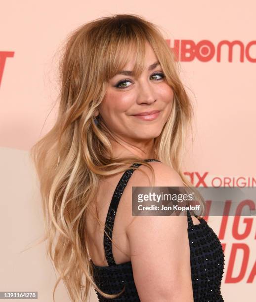 Kaley Cuoco attends the Los Angeles Season 2 Premiere Of HBO Max Original Series "The Flight Attendant" at Pacific Design Center on April 12, 2022 in...