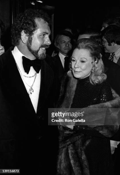 John Peterson and actress June Allyson attend the premiere of "That's Entertainment" on May 23, 1974 in New York City.