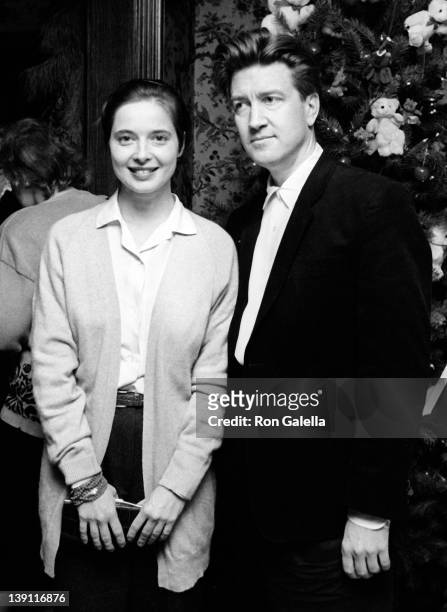 Actress Isabella Rossellini and director David Lynch attend Kennedy Center Honorees Brunch on December 6, 1987 at Ritz Carlton Hotel in Washington,...