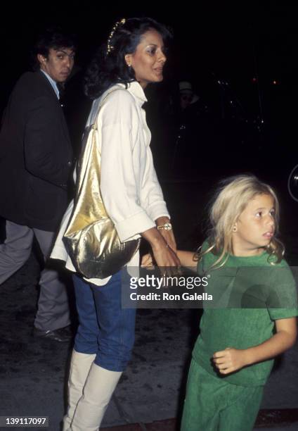 Susie Coelho and Chastity Bono on June 10, 1977 dine at The Palm Restaurant in Los Angeles, California.