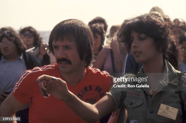 Singer Sonny Bono and girlfriend Susie Coelho attend the "Battle of the Network Stars II" Television Competition Special on February 5, 1977 at...