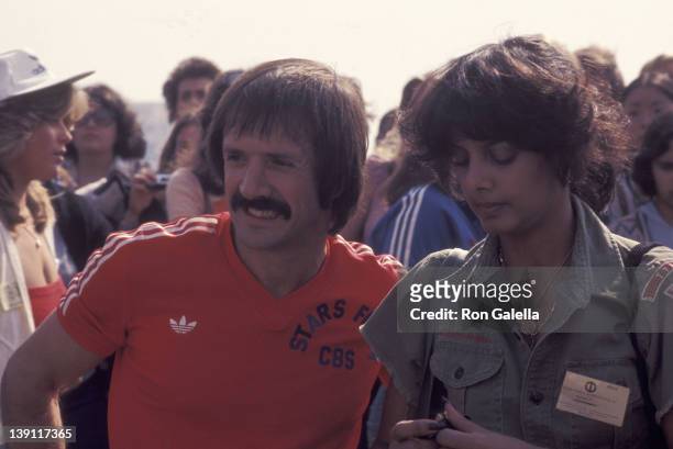 Singer Sonny Bono and girlfriend Susie Coelho attend the "Battle of the Network Stars II" Television Competition Special on February 5, 1977 at...