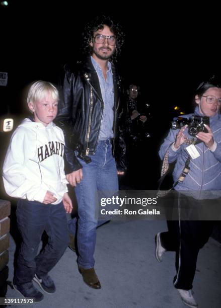Elijah Blue Allman and Josh Donen attend the "Mask" West Hollywood Premiere on March 5, 1985 at DGA Theatre in West Hollywood, California.