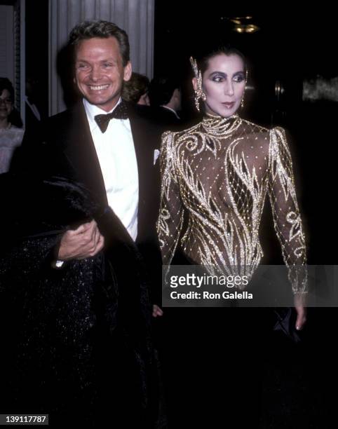 Fashion designer Bob Mackie and singer/actress Cher attend The Metropolitan Museum's Costume Institute Gala Exhibition of "Costumes of Royal India"...