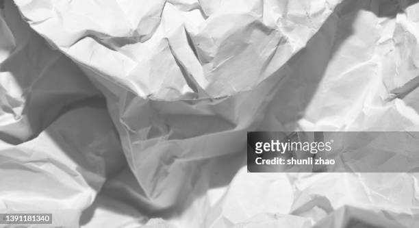 texture of crumpled paper - papel amarrotado imagens e fotografias de stock