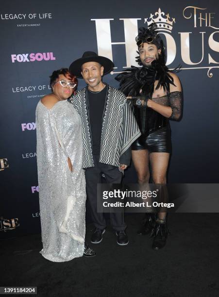 Cheryl Rich, Luar Padilla and Aaron Johnson Levy arrives to "The House" Season 2 Premiere Party held at California African American Museum on March...