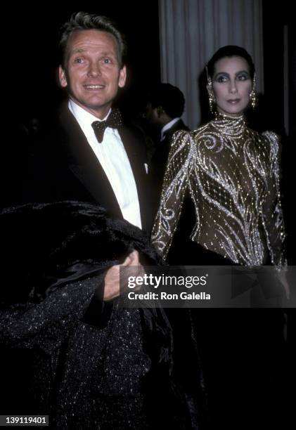 Fashion designer Bob Mackie and singer/actress Cher attend The Metropolitan Museum's Costume Institute Gala Exhibition of "Costumes of Royal India"...