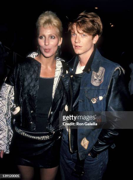 Singer/Actress Cher and actor Eric Stoltz attend the "Grandview, U.S.A." Beverly Hills Premiere on July 23, 1984 at Academy Theatre in Beverly Hills,...