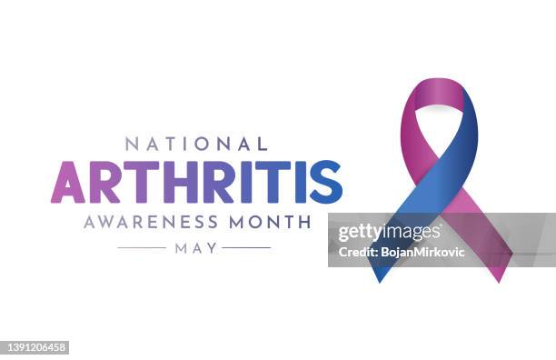 ilustrações de stock, clip art, desenhos animados e ícones de national arthritis awareness month, may. vector - arthritis