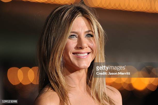 Actress Jennifer Aniston arrives at the premiere of Universal Pictures' 'Wanderlust' held at Mann Village Theatre on February 16, 2012 in Westwood,...