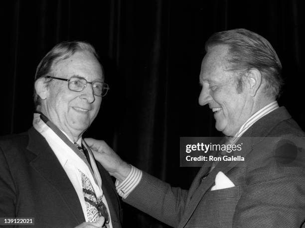 Dr. Eugene O'Dunn and Television Personality Art Linkletter attends Fifth Annual Pepperdine University Ecology Awards on May 24, 1977 at the Beverly...