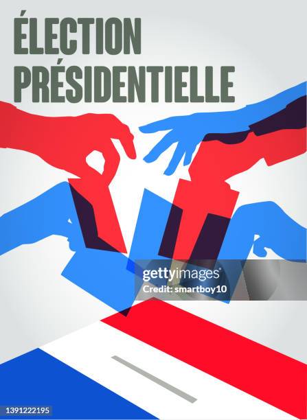 french election - france goes to the polls for presidential election stock illustrations