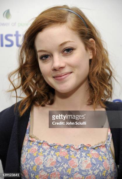 Actress Jane Levy attends a launch party for new skincare line Puristics at a private residence on February 16, 2012 in Los Angeles, California.