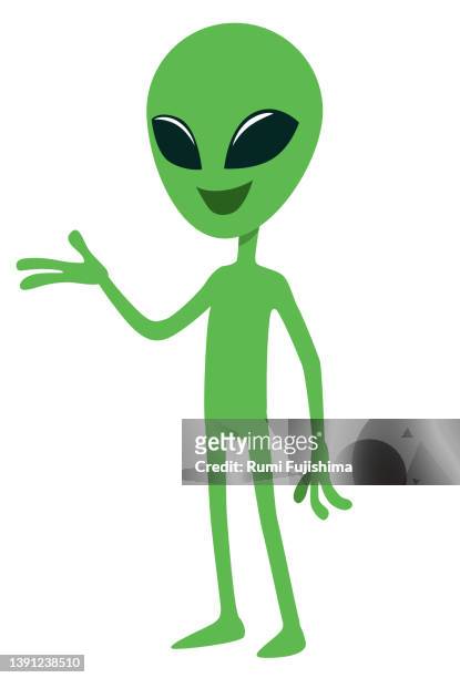 illustrations, cliparts, dessins animés et icônes de sympathique extraterrestre - alien