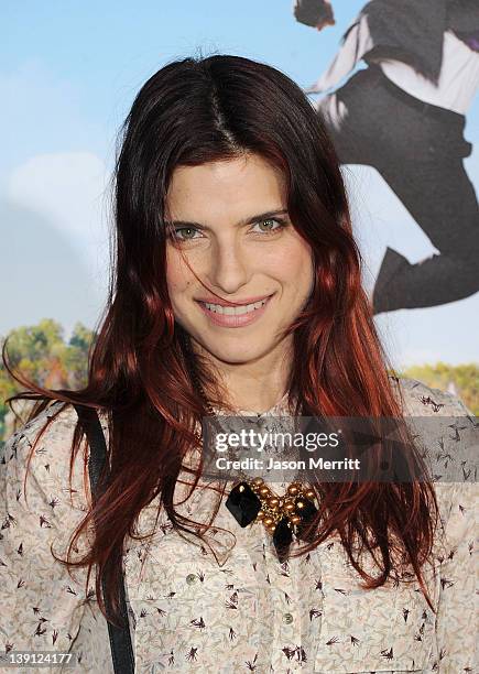 Actress Lake Bell arrives at the premiere of Universal Pictures' 'Wanderlust' held at Mann Village Theatre on February 16, 2012 in Westwood,...