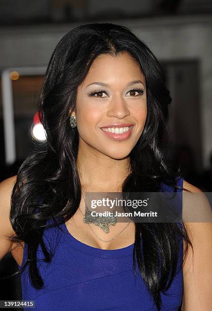 Actress Kali Hawk arrives at the premiere of Universal Pictures' 'Wanderlust' held at Mann Village Theatre on February 16, 2012 in Westwood,...