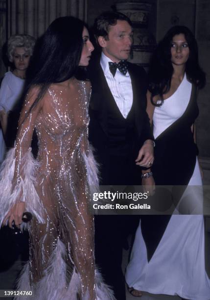 Singer Cher, fashion designer Bob Mackie and Cher's friend Paulette Betts attend The Metropolitan Museum of Art's Costume Insitute Gala Exhibition...