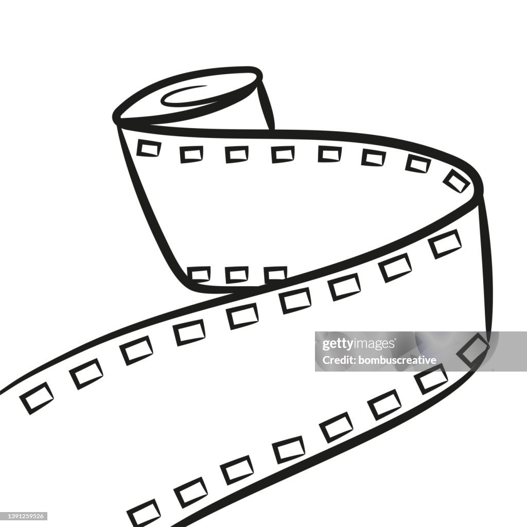 Film Strip Line Art High-Res Vector Graphic Getty Images