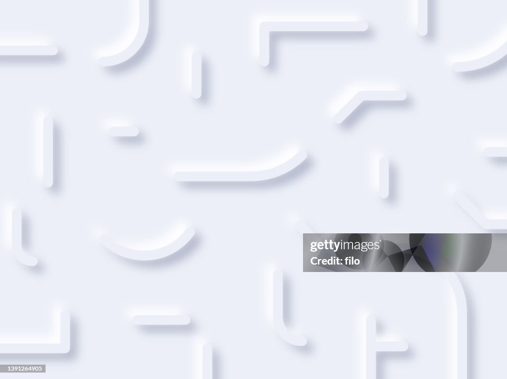Neomorphism Textured Line Shapes Background